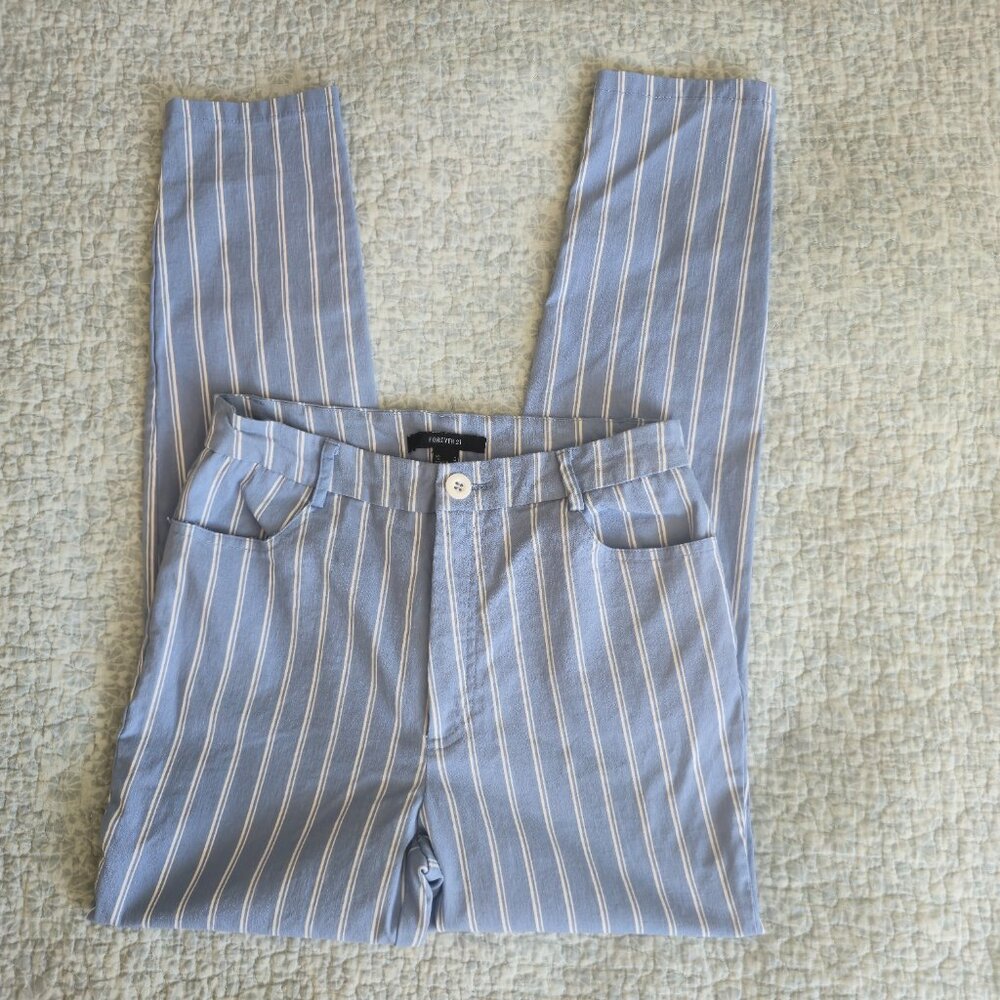 Forever 21 Mid Rise Straight Leg 4 Pocket Pants, Size Medium